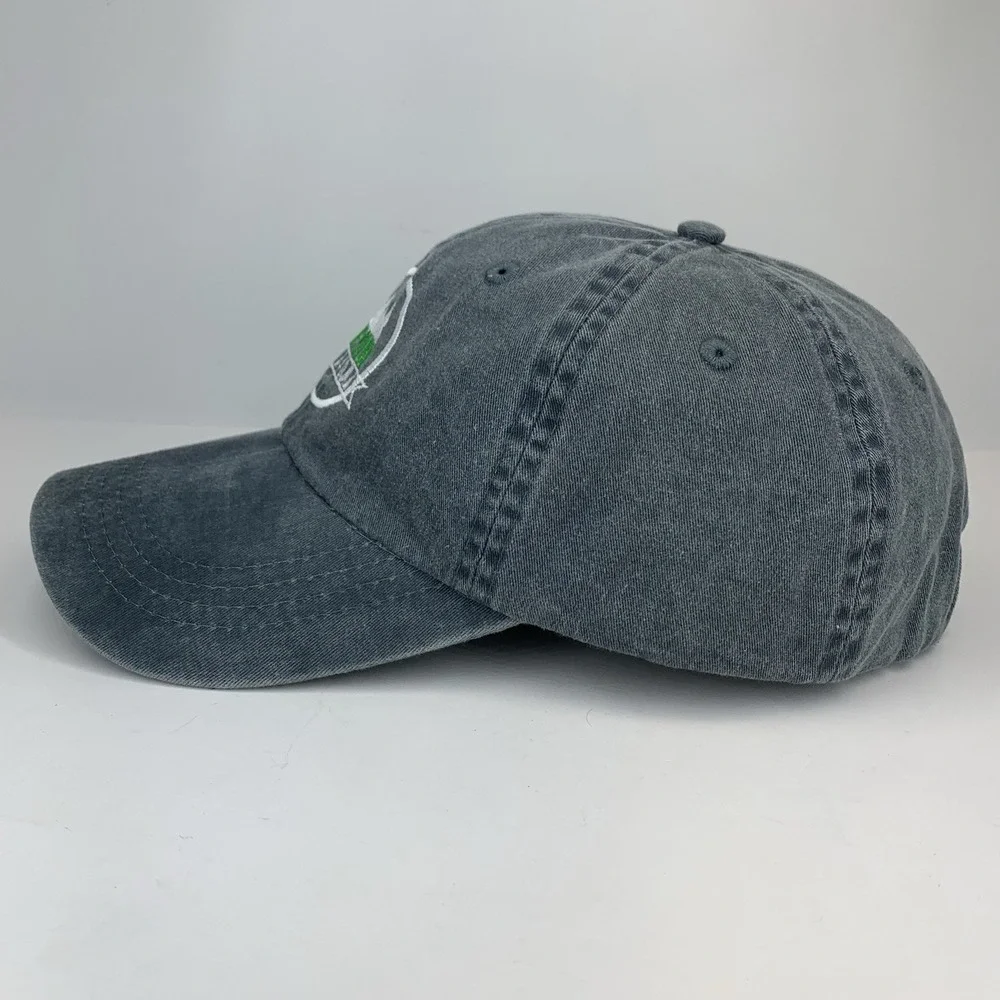 CAMP WOW Oklahoma Hat Gray Adjustable OSFM Strapback Baseball Cap